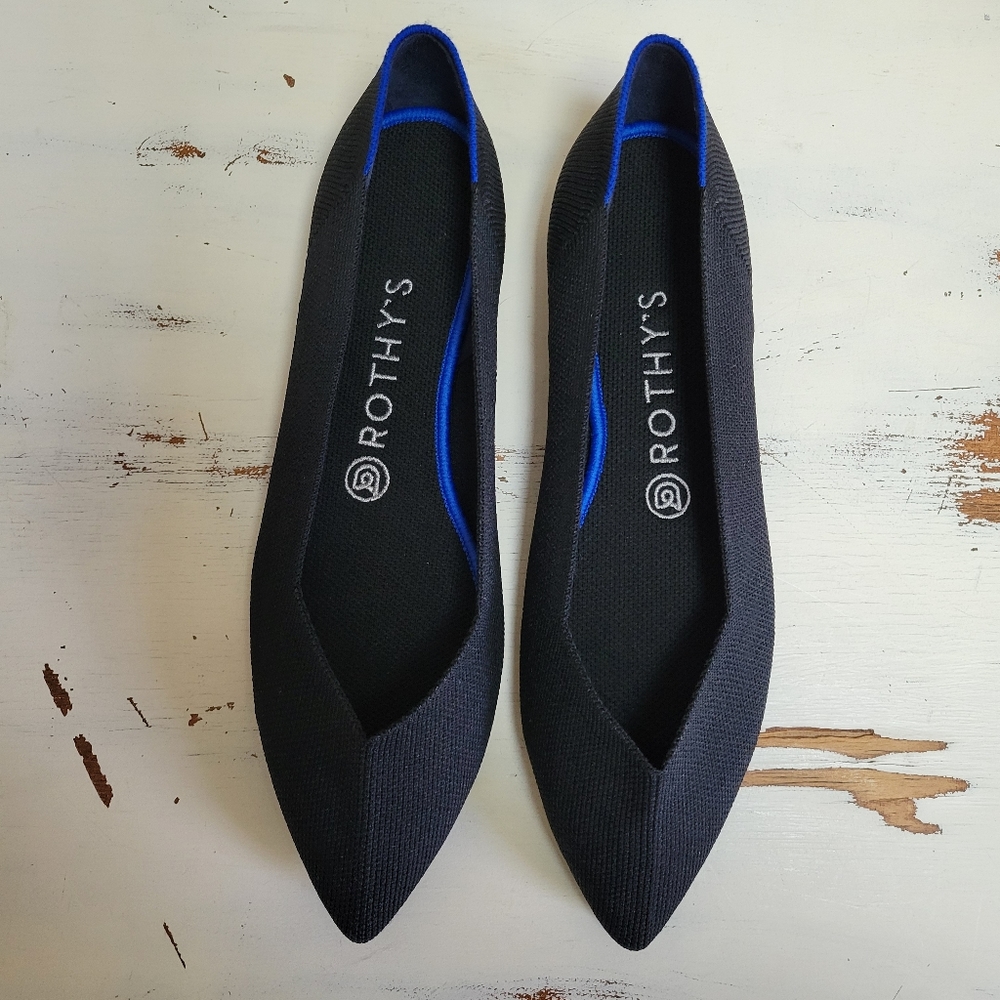 Rothy’s The Point Flat in Black (9)